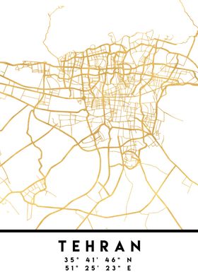 Tehran Map Iran