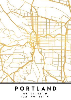 Portland Map Oregon