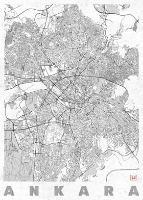 Ankara Map Line