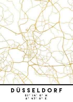 Dusseldorf Map Germany