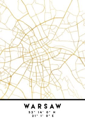 Warsaw Map Poland