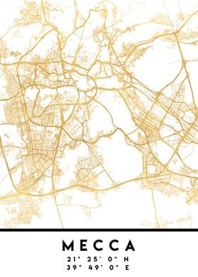 Mecca Map Saudi Arabia