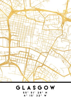 Glasgow Map Scotland