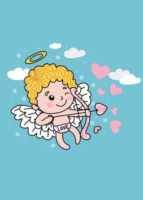 cupid with arrow cartoon