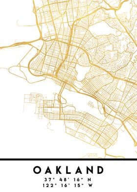 Oakland Map California