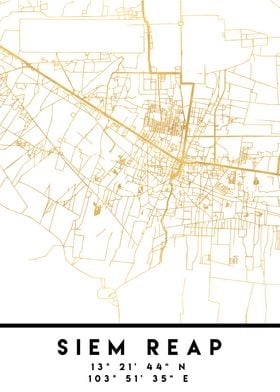 Siem Reap Map Cambodia