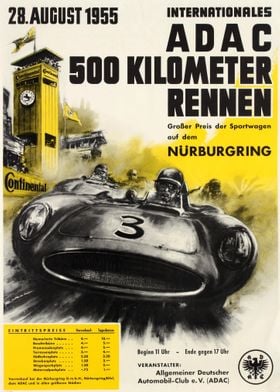ADAC 500 Kilometer Rennen 28 August 1955 Nurburgring