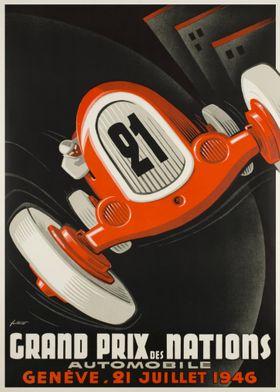 Grand Prix Des Nations Automobile Geneve 21 Juillet 1946