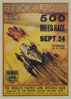 Brooklands 500 Miles Race Sept 24