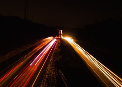 Freeway At Night