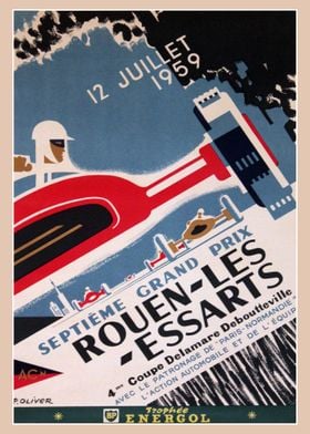 Grand Prix Rouen Les Essarts 12 Juillet 1959