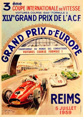 Grand Prix D Europe Reims 5 Juillet 1959