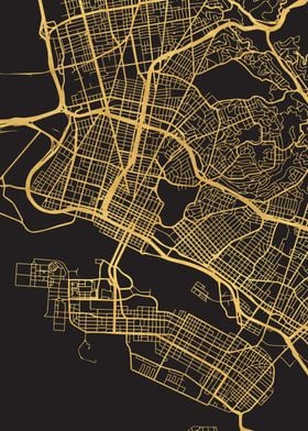 Oakland Map California