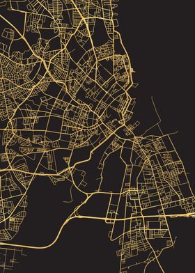 Copenhagen Map Denmark