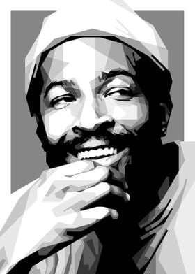Marvin Gaye Grayscale