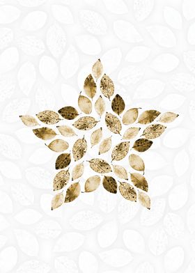 Yellow Leaf Star Pattern