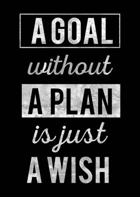 A Goal Without A Plan 