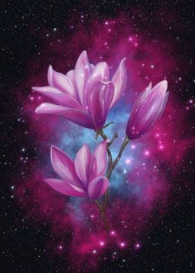 Space flower magnolia