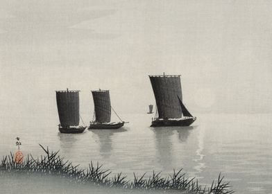 Fishing Boats Japanese art