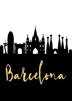 Barcelona Skyline Spain