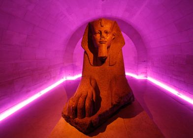 Egyptian Tomb With Sphinx