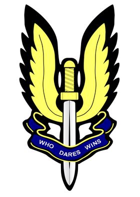 'SAS Badge' Poster by HomeStead Digital | Displate