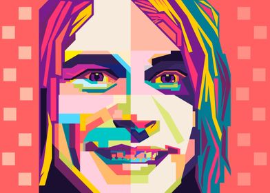 Curt Cobain popart style