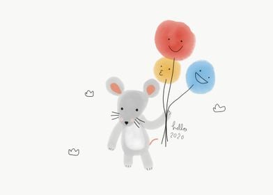 Rat colorful balloon 2020