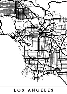 Los Angeles Map California