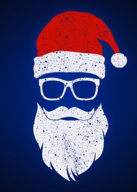 Christmas Hipster Santa