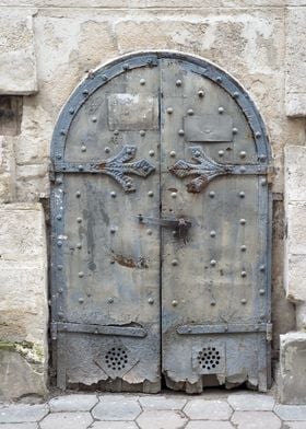 Iron old door