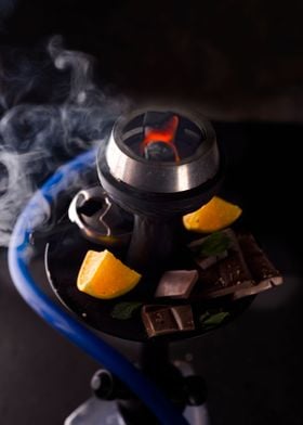 hookah bowl with citrus