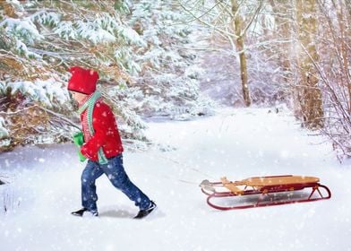 Christmas Kid Skating