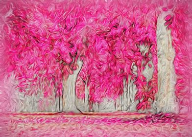 Pink Forest Swirls