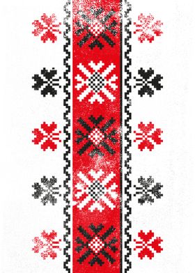 Romanian folk sew pattern 