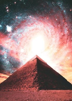 pyramid and galaxy