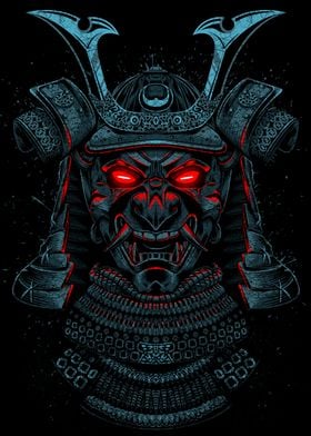 Samurai neon eyes