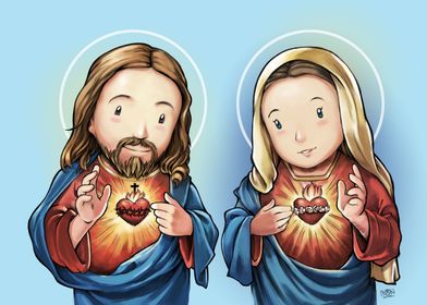 Sacred Heart Jesus n Mary