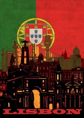 lisbon city flag