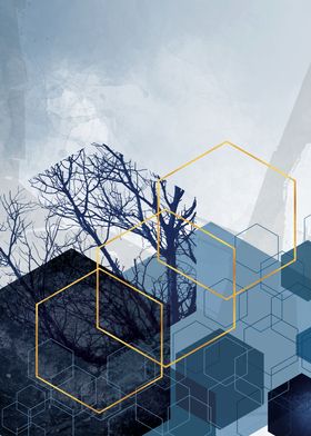 Blue Gold Geometric-preview-0