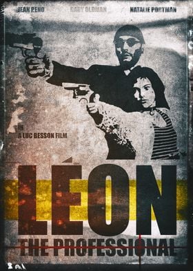 LEON THE PROFESSIONAL JAPANESE MOVIE POSTER Classic Greatest Wall Art Print A4