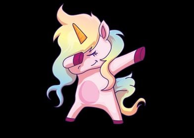 Dabbing Unicorn Girl