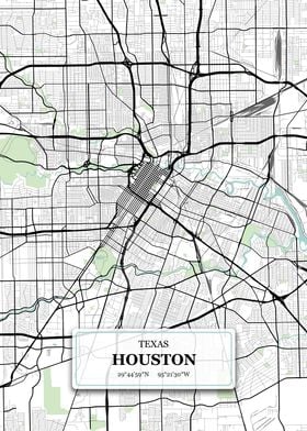 Houston Texas City Map