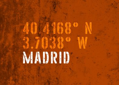 Madrid City Coordinates