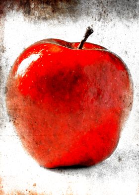 Black and Red Apple 03