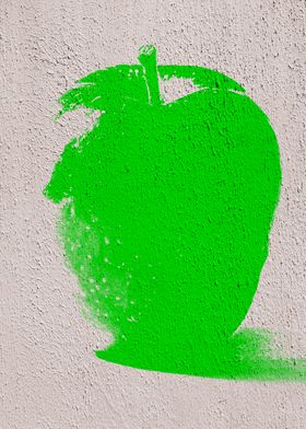 Green Graffiti Apple 07