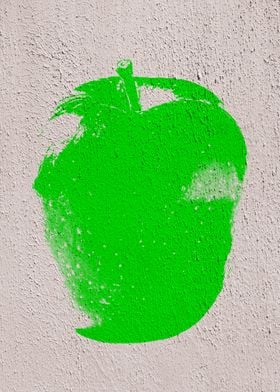 Green Graffiti Apple 02