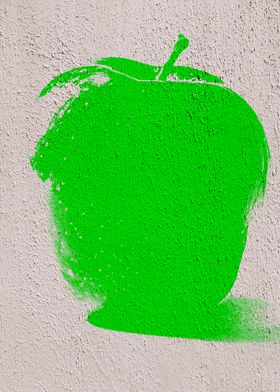 Green Graffiti Apple 06