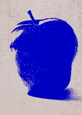 Blue Graffiti Apple 08