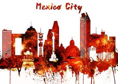 Mexico City Skyline